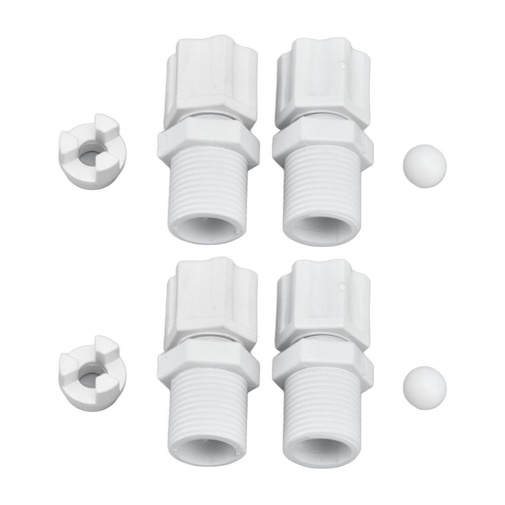 2sada Zpětný ventil Vstupní šroubení Adaptér Sestava Příslušenství pro čištění bazénu pro HAYWARD
