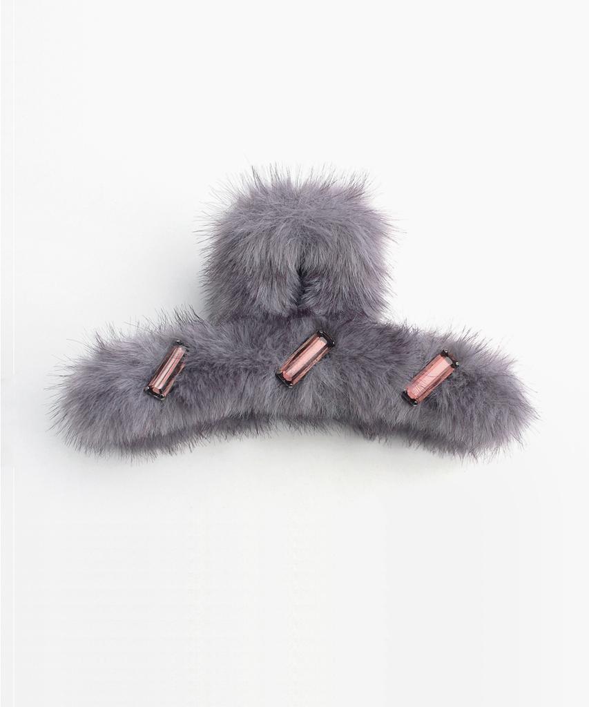 Racoha Ash Fur Large Hair Clip