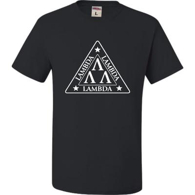 Go All Out Adult Lambda Lambda Lambda Tri Lambda Funny T-Shirt