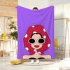 Art Illustration P-Pop Art Character Throw Lightweight 240G Flannel Blanket Soft Skin-Friendly For Summer Cooling