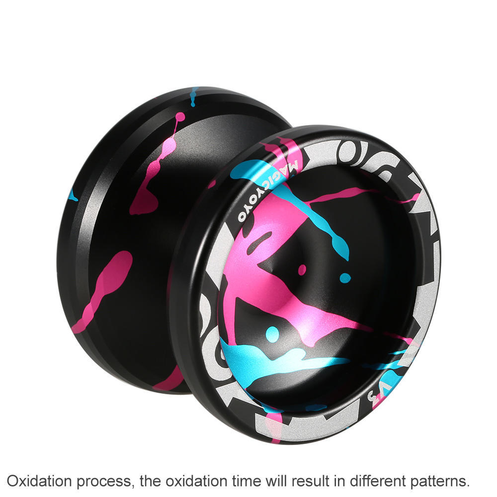 Yoyo V3 Icke-responsiv Höghastig Aluminiumlegering Yo-yo CNC-svarv med Snurrande Snöre för Pojkar Flickor