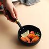 Uncoated Oil Splashing Pot Wooden Handle Omelette Pan Universal Butter Melting Pot  Stove