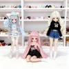 Anime Söt Realistisk Handgjord Fullkropps Silikondocka - Solid Livslik Beröring Samlarbar Cosplay Figur Tillbehör