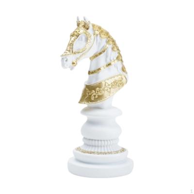 Chess Pieces Statue Resin Figurine Elegant Ideal Gift Unique Tabletop Ornament