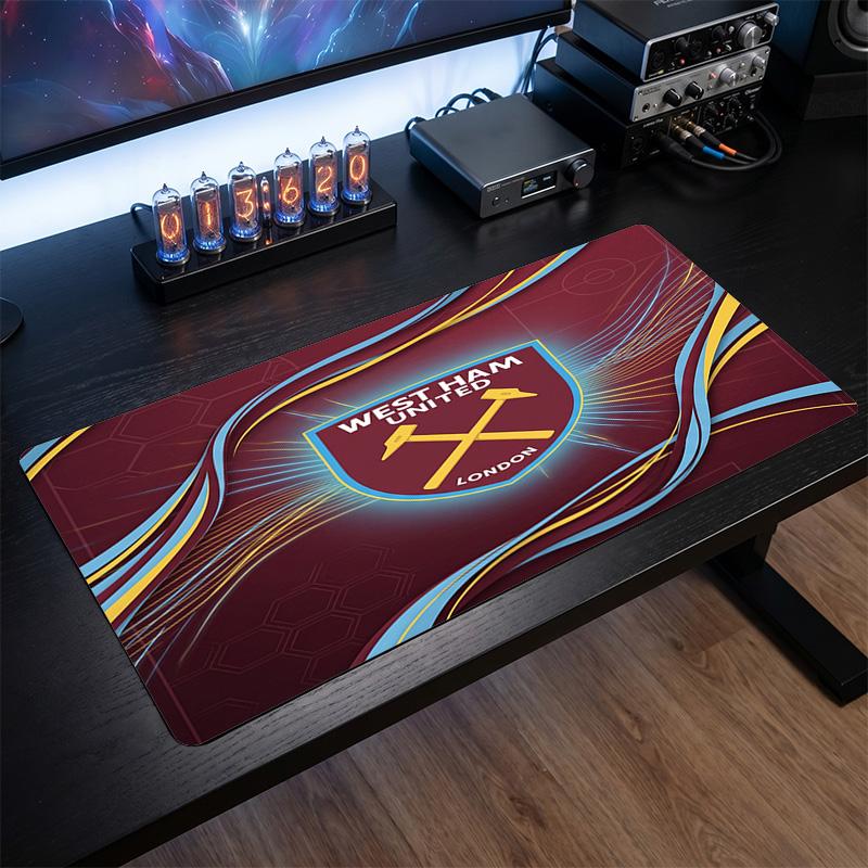 Tappetino per Mouse Grande Stampa West Ham United Football, Tappetino Esteso Antiscivolo per Scrivania da Gioco per Ufficio Casa