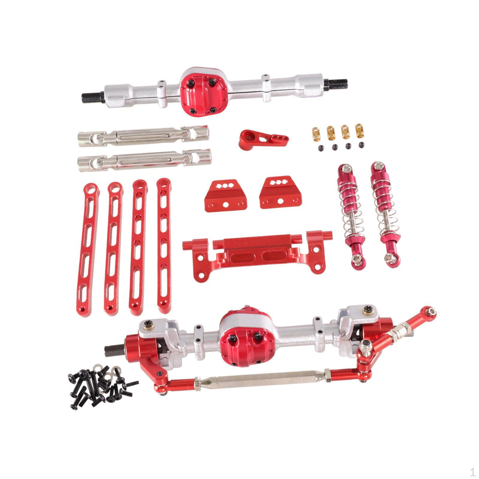 

Набір DIY Upgrade Kit для передньої та задньої частини автомобіля на радіоуправлінні, сумісний із моделлю MN82 1/12 Silver Red