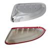 For Ford Explorer 2011-2015 Car Sticker Rearview Side Mirror Cover Wing Cap Exterior Door Rear View Case Trim Chrome Black ABS