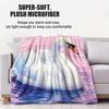 Graceful swan pattern Flannel printed blanket suitable for all seasons suitable for living room office sofa and travel 180x250CM
