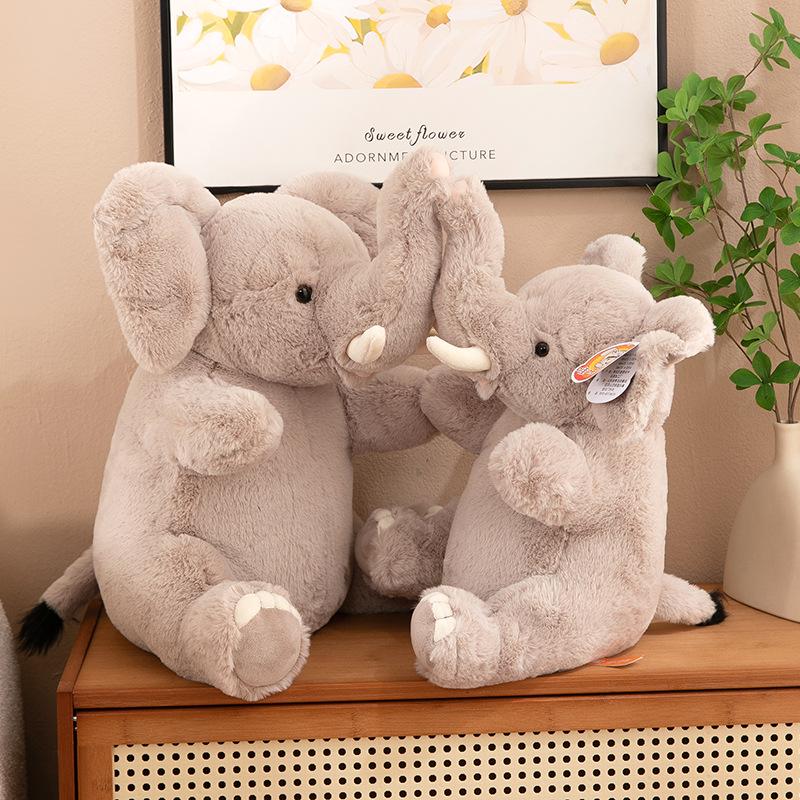 Genuine Elephant Plush Toy - Comforting Cloth Doll for Children