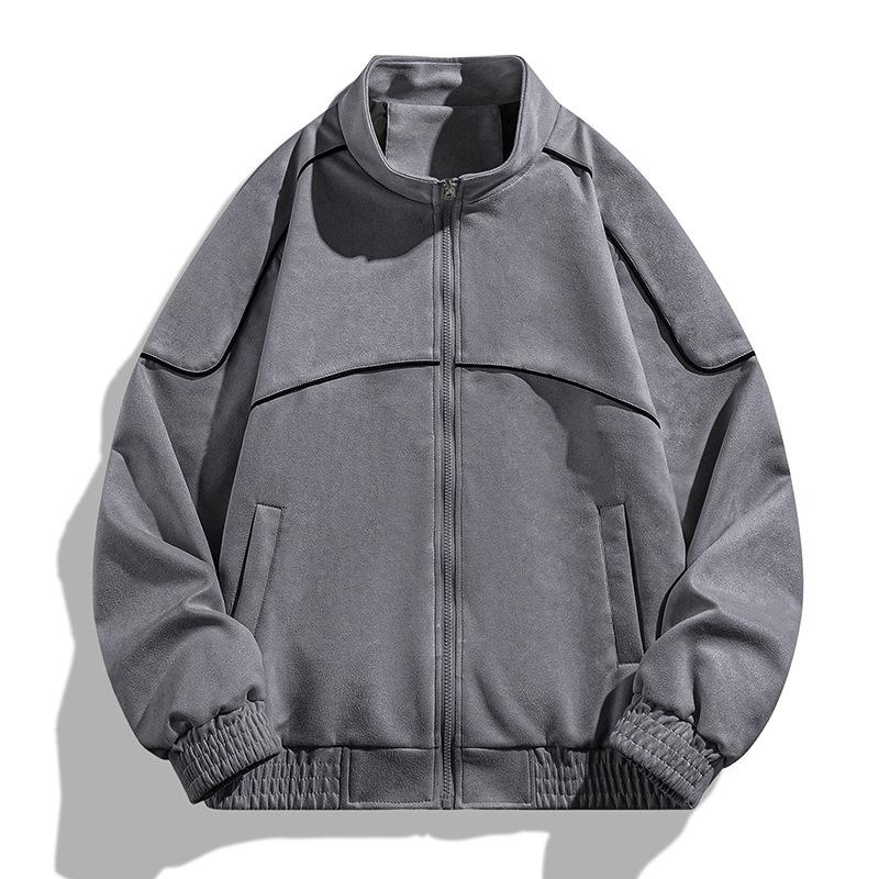 Autumn American Lapel Elastic Casual Trend Fashionable Young Men's Models