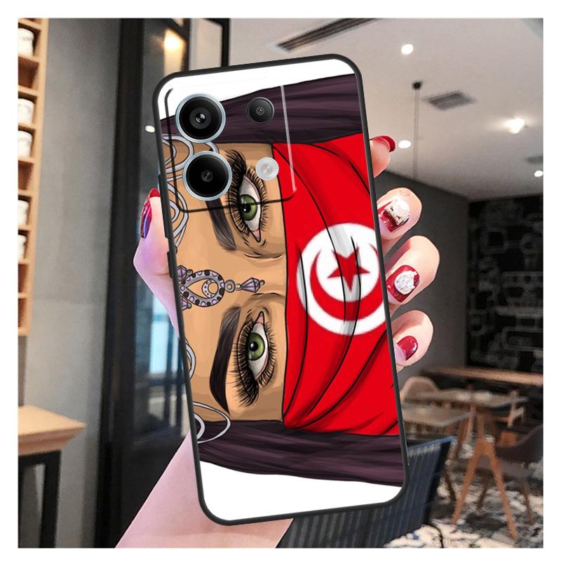 

Чехол с изображением флага Туниса и карты для Xiaomi Redmi Note 13 12 10 9 8 11 Pro 12S 11S 10S 9S Remdi 13C 9C 10C 12C Cover Redmi 10