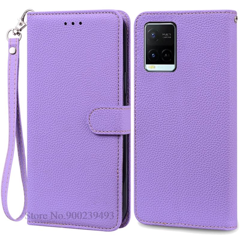 Pro pouzdro Vivo Y21S Měkké silikonové peněženkové kožené vyklápěcí pouzdro Pro pouzdro na telefon Vivo Y21 Zadní kryt Pro VivoY21S Vivo Y 21 Coque Fundas