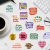 50PCS Positive Affirmation Stickers Harajuku Skateboard Graffiti Decals Luggage Suitcase Bike Gift Phone Bike Colorful Sticker