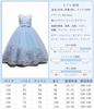 Kayiyasu Piano Recital Sleeveless Tulle Formal Competition Flower Girl Dress Sky Blue with Children's Dress, Dress, Dress, Embroidered, Junior, Long,