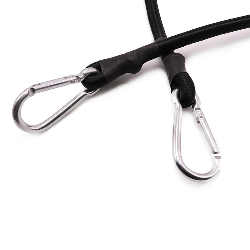 100cm 10mm Durchmesser Elastisches Seil Bungee-Seile Gummi Stark Stoßdämpfend Bungee-Seil Zurrgurt mit Karabinerhaken