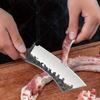 1pc Kitchen Knife Handmade Forged Stainless Steel Boning Meat Cleaver Butcher Fruit Wooden Handle Professional Chef Knife