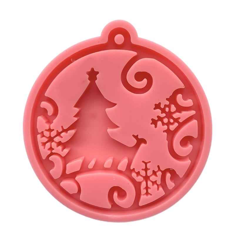 DIY Christmas Keychain Silicone Epoxy Mold DIY Keychain Pendant Jewelry Crafting Mould for Christmas Love Gift Craft