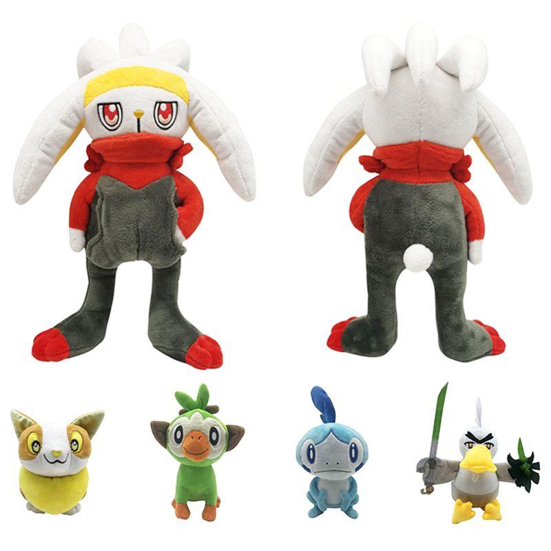And Sword Pokémon Shield Plush Toy Game Stuffed Doll Soft Figure Kids Gift Fans