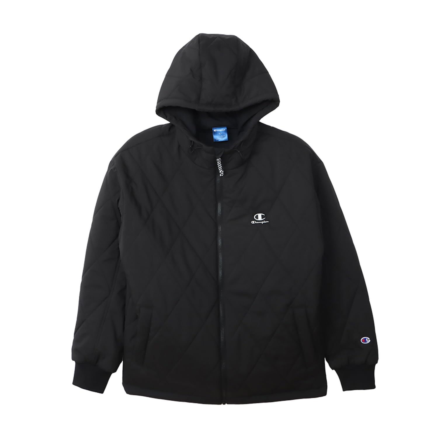 

Куртка Long Water One Point Zip Hooded Black [Champion], Рукава, Эластичная, Термостойкая, Водоотталкивающая, Ветрозащитная, Логотип, Куртка, Мужская спортивная, C3-AS603, чёрный