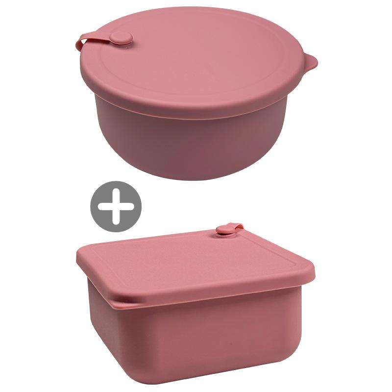 1/2Pcs Silicone Pizza Dough Proofing Box Heat Resistant Baking Tool for Fridge Bakery Making Food Fermentation Box