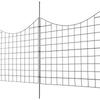 Garden Fence, No Dig Fence 36.6''(H)x29.5''(L) Animal Barrier Fence, Underground Decorative Garden Fencing with 2.5 Inch Spike Spacing, Metal Dog