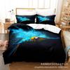 3D Digital Printing Bedding Four-Piece Set Three-Piece Set Parrot Bed Sheet Quilt Pillow