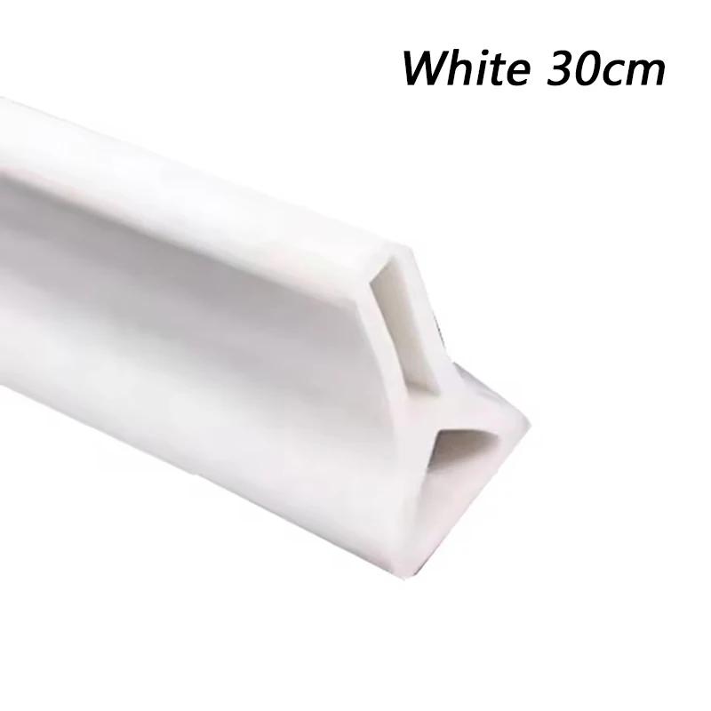 Bathroom Water Stopper Retaining Water Barrier Strip Shower Dam Flood Barrier Dry and Wet Separation Blocker Silicone Sealing