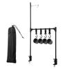 [SEVEN EBISU] Camping External Lantern Stand Hanging Rack, Foldable, Lightweight, Cup Holder, Table Attachment, Outdoor Equipment Stand (with Lantern