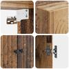 Wall Mounted Cabinet in Vintage Wood Look 66 x 34.5 x 90 cm Engineered Wood