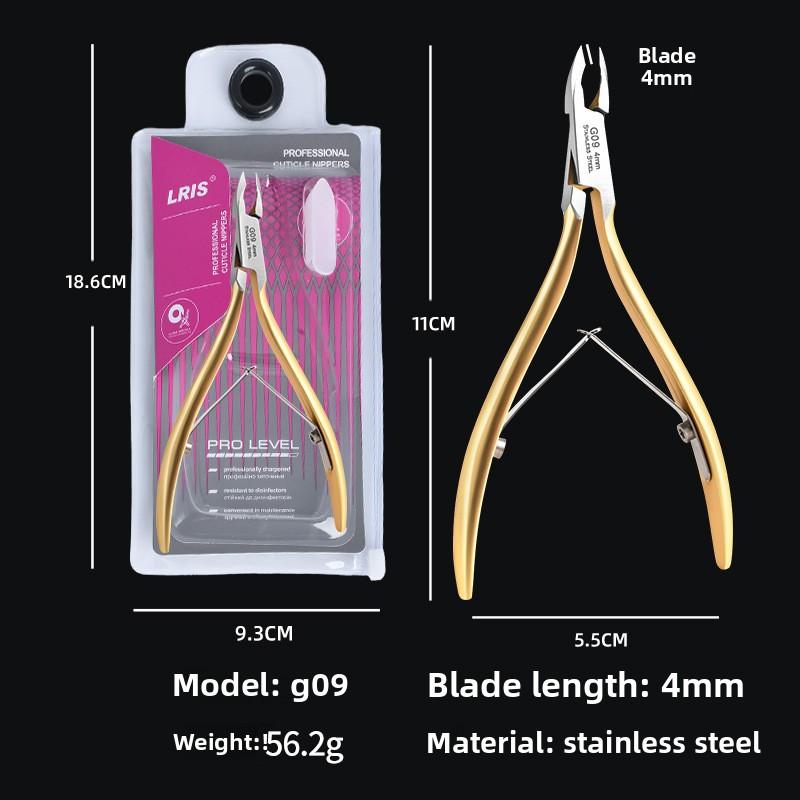 Edelstahl Nagelhautzangen, Professionelle Nagelhautscheren für Maniküren und Pediküren, Präziser Hangnail-Entferner, Entferner für abgestorbene Haut