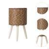 Plant Basket with Legs Flower Pot Pastoral Display Planter for Balcony Greenhouse Dining
