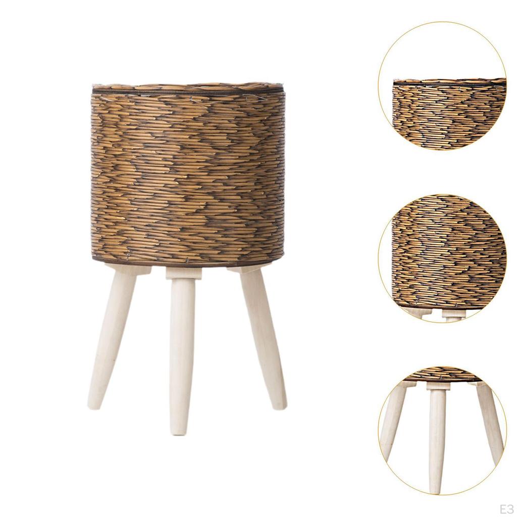 Plant Basket with Legs Flower Pot Pastoral Display Planter for Balcony Greenhouse Dining