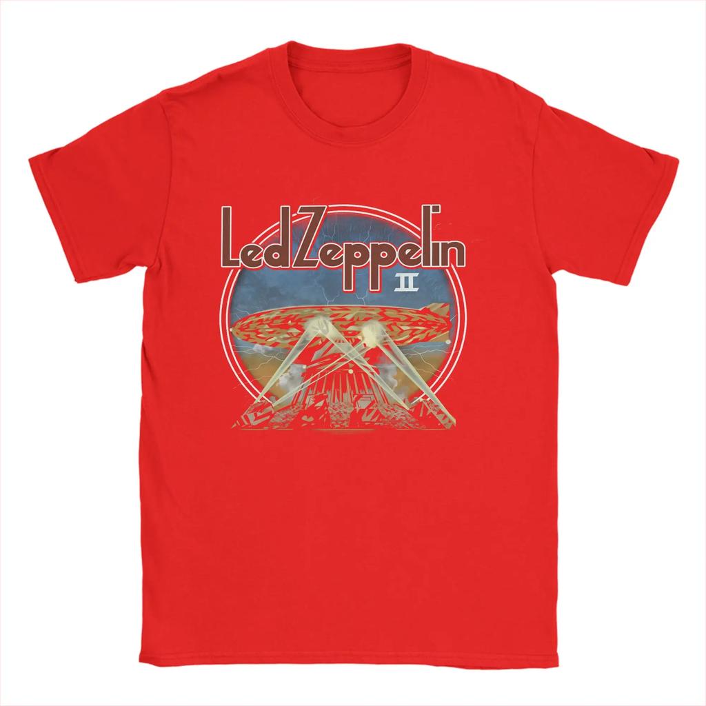 The Mother Ship Led Zeppelin T-Shirt Man  Vintage T Shirts Summer Comfortable Leisure Tees Pattern Big Size Clothes