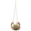 PU Leather Plant Hanger Wall Hanging Planter Shelf Flower Pot Holder Indoor Home Decor YellowS