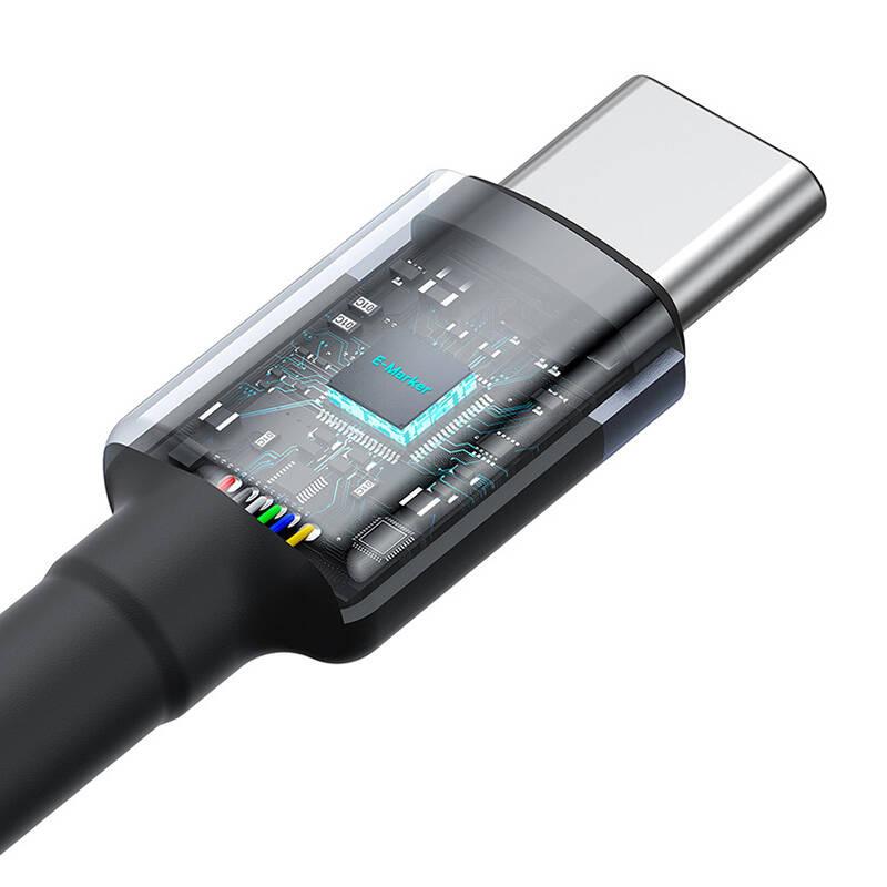 Kabel Baseus Cafule Usb-C Do Usb-C 100W,1M, 2Szt (Czerwono-Czarny, Szaro-Czarny)