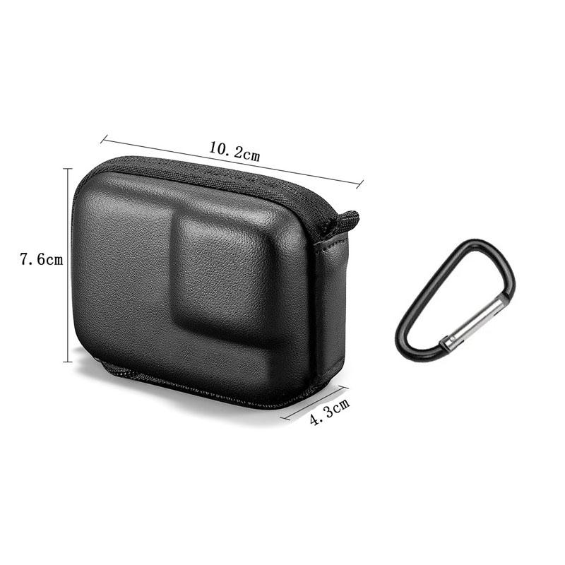 For DJI Osmo Action 1 9H Tempered Glass Film+Mini Carring Bag+Lens Protective Case+Windslayer Cover for DJI Action 1 Camera
