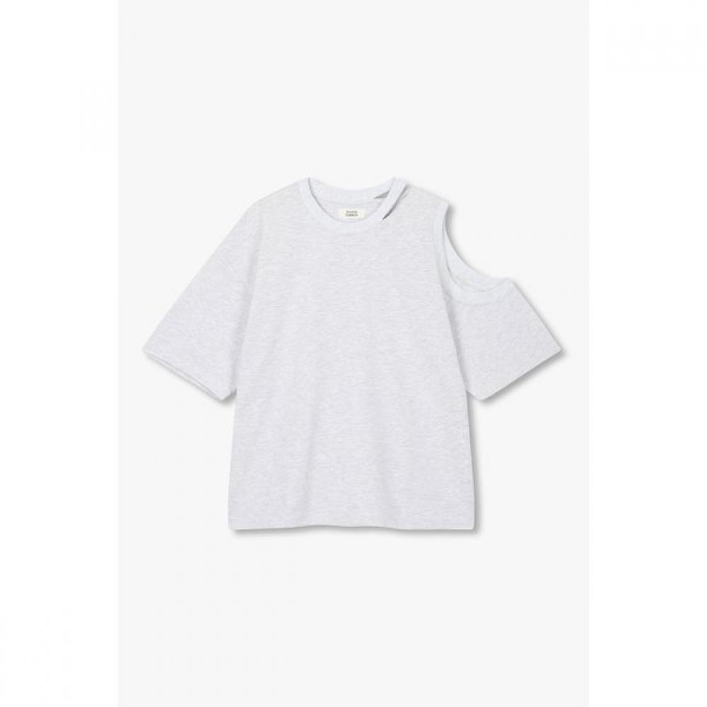 

STudio Tomboy SpliT DeTail Oversized ShorT Sleeve T shirT blacks/OS