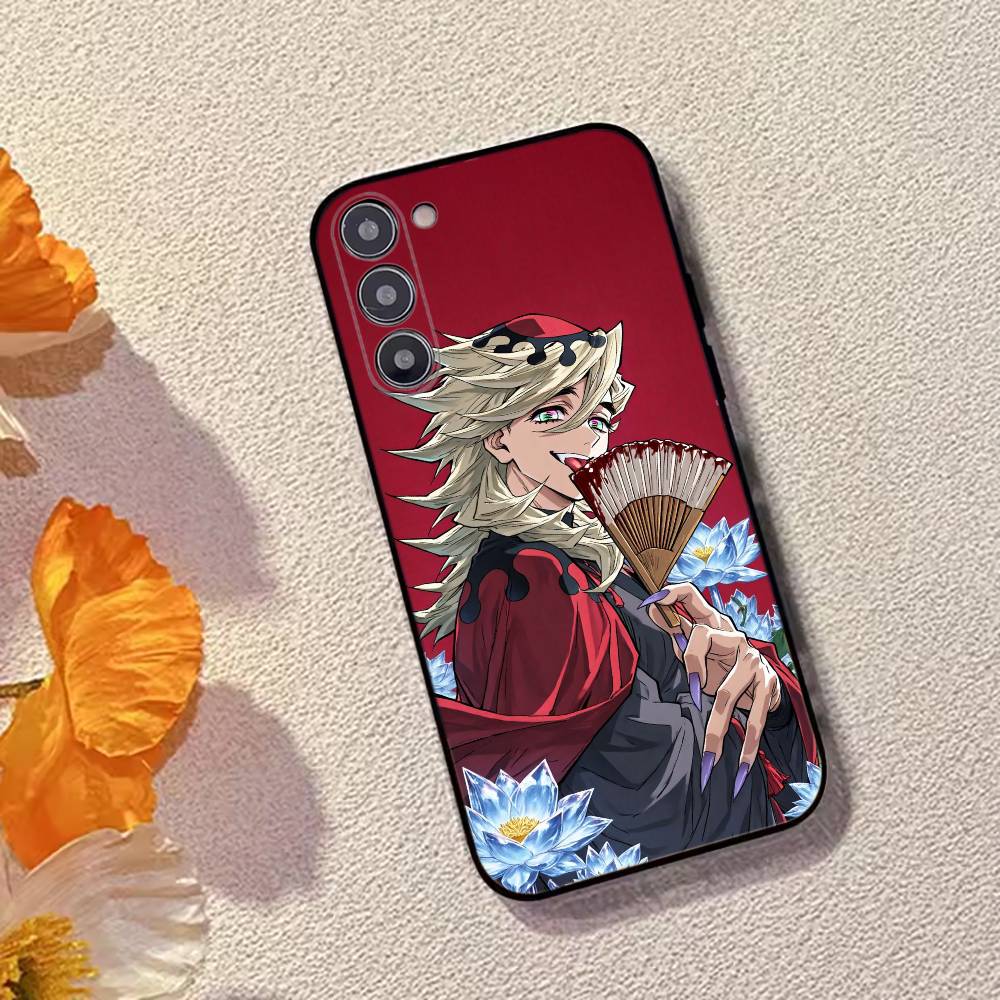 Hot Anime Demon Slayer Hard Phone Case For Samsung Galaxy A73,A72,A71,A70,A53,A52,A51,Soft Silicone Black Cover