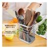 Toski Cutlery Holder, Cutlery Stand, Chopstick Holder, 18-8 Stainless Steel, Waterproof, Rust-Resist