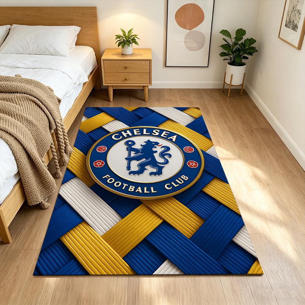 Chelsea Football Club Pride Washable Door Mat Soft Plush Stain-resistant Surface Doormat Elegant Luxury Rug Wedding Party Gift