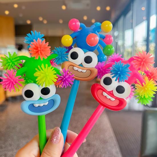 Cute Cartoon Pens Kids Big Mouth Figure Ballpoint Pen Assorted