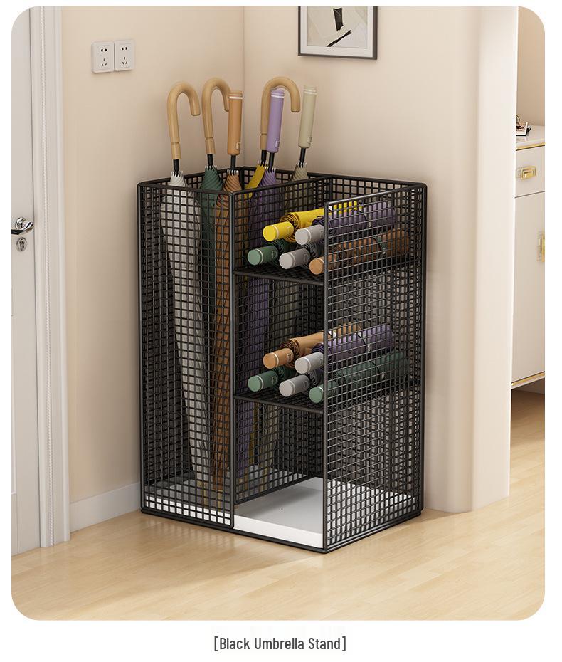 Entrance Umbrella Holder: Compact Water-Draining Stand for Home or Commercial Doorways