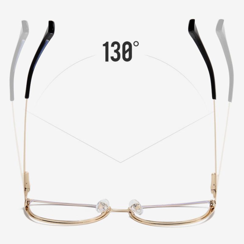 Anti-blue Light Cat Eye Prescription Spectacle Women Myopia Lens Photochromic Eyeglasses Diopter 0 -0.5 -0.75 -1.0 -2.0 To -6.0