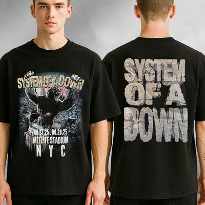 System of a Down T-shirt MetLife Stadium NYC 27-28 augustus 2025 Tour T-shirt