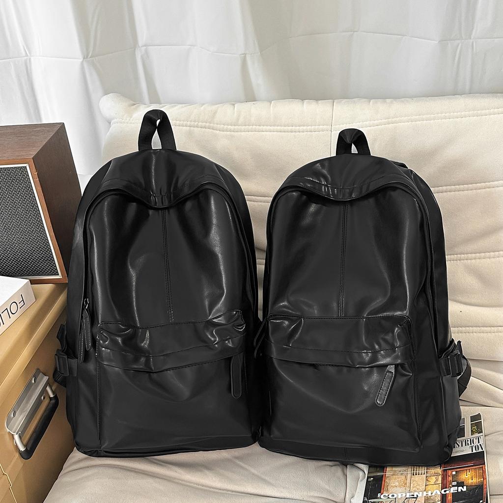 Schoolbag new trend fashion computer backpack business trip soft leather backpack travel college style college student schoolbag batch