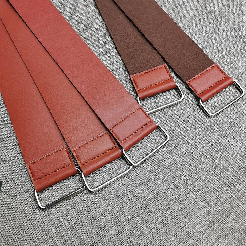 Genuine Leather Strop Strap Barber Straight Razor Folding Knife Knives Sharpening Shave Sharpener Sharpening Belt