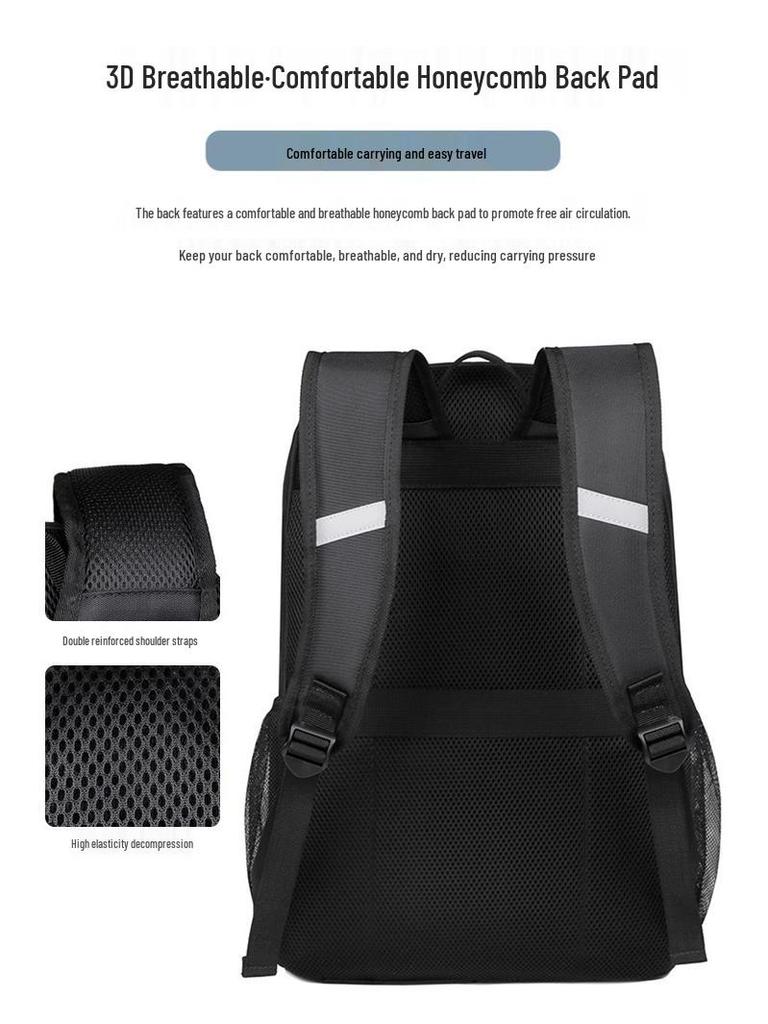 Trendy Minimalist Men's Laptop Backpack: Lightweight, Detachable, Large Capacity for Business Commute & Travel.