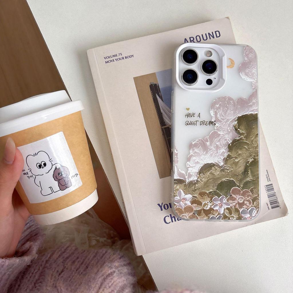Oil Painting Clouds Soft Phone Case for iPhone 17 Pro Max/15/14/13 - Hot Seller for Women
