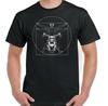 Biker T-Shirt Vitruvian Mens Funny Motorcycle Biker Motorbike Cafe Racer