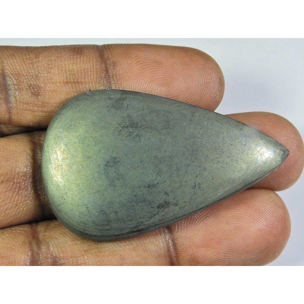 110Cts. 100% Natural Appache Gold Pear Cabochon Loose Gemstone 30X48X05MM ET-165